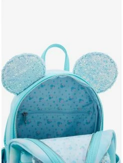 Television Loungefly Disney Minnie Mouse Sequin Bow Mini Backpack - BoxLunch Exclusive -boxlunch store 19323801 av3
