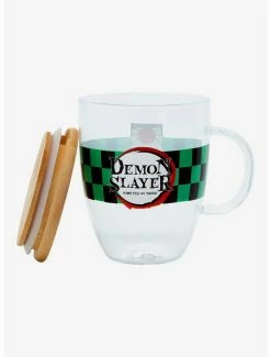 Television Demon Slayer: Kimetsu No Yaiba Hanafuda Glass Mug With Lid - BoxLunch Exclusive -boxlunch store 19428299 av2