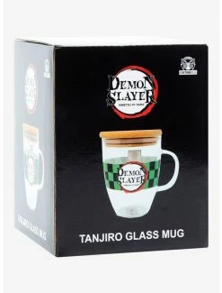 Television Demon Slayer: Kimetsu No Yaiba Hanafuda Glass Mug With Lid - BoxLunch Exclusive -boxlunch store 19428299 av3