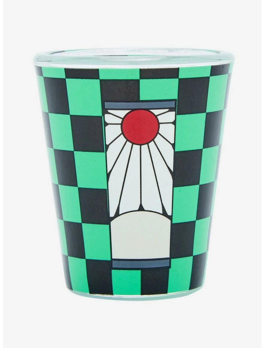 Television Demon Slayer: Kimetsu No Yaiba Tanjiro Hanafuda Earring Mini Glass - BoxLunch Exclusive 4 Television Demon Slayer: Kimetsu No Yaiba Tanjiro Hanafuda Earring Mini Glass - BoxLunch Exclusive - Image 2