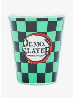 Television Demon Slayer: Kimetsu No Yaiba Tanjiro Hanafuda Earring Mini Glass - BoxLunch Exclusive