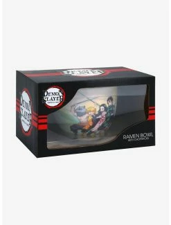 Television Demon Slayer: Kimetsu No Yaiba Group Portrait Watercolor Ramen Bowl With Chopsticks -boxlunch store 19428763 av3