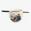 Television Demon Slayer: Kimetsu No Yaiba Group Portrait Watercolor Ramen Bowl With Chopsticks