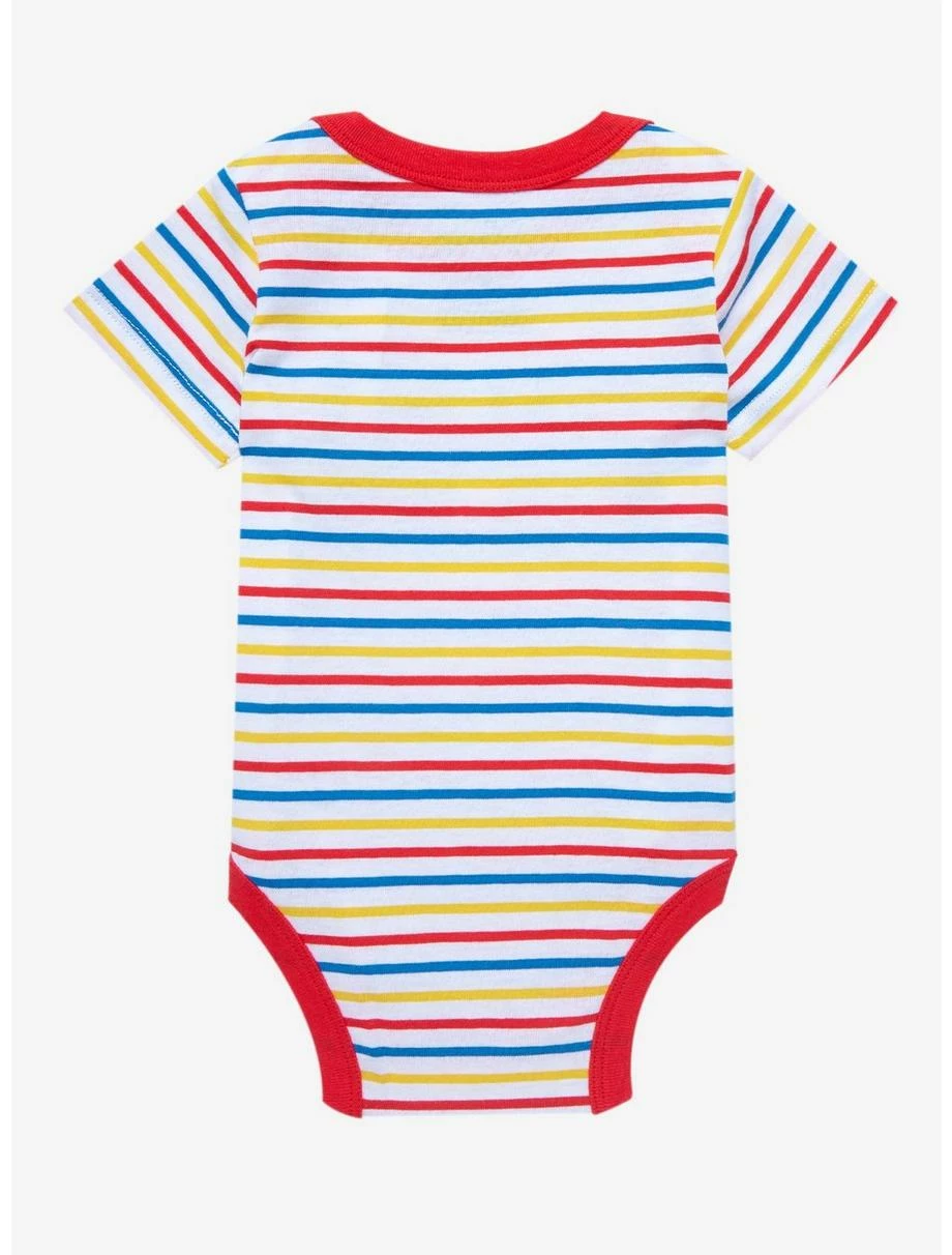 Television Disney Mickey Mouse Oh Boy Striped Infant One-Piece - BoxLunch Exclusive 4 Television Disney Mickey Mouse Oh Boy Striped Infant One-Piece - BoxLunch Exclusive - Image 2