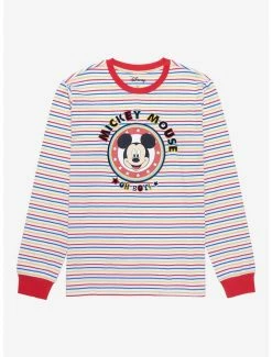 Television Disney Mickey Mouse Oh Boy Striped Long Sleeve T-Shirt - BoxLunch Exclusive