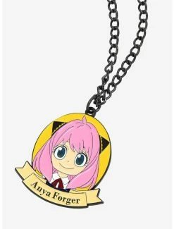 Television Spy X Family Anya Circle Portrait Necklace - BoxLunch Exclusive