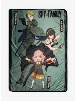 Television Spy X Family Forger Family Fleece Throw