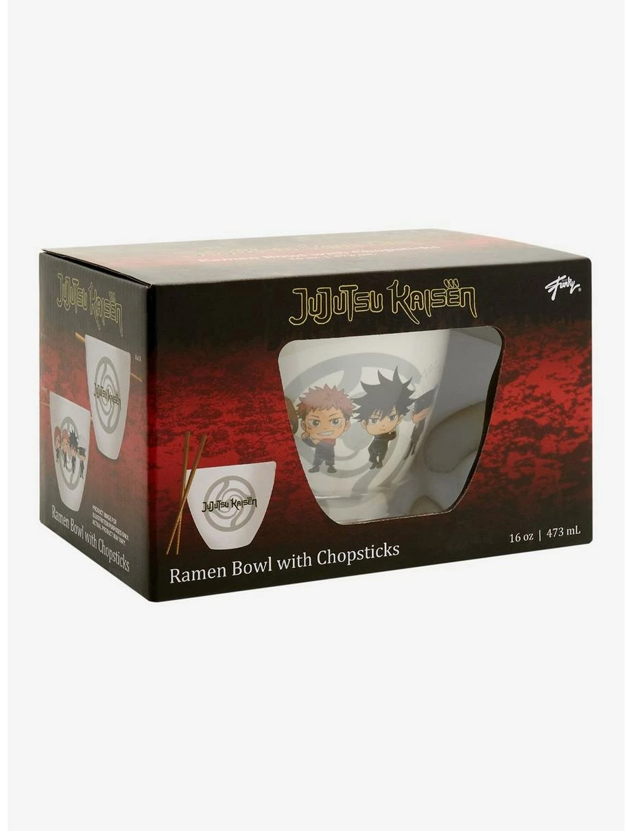 Television Jujutsu Kaisen Chibi Characters Ramen Bowl With Chopsticks 5 Television Jujutsu Kaisen Chibi Characters Ramen Bowl With Chopsticks - Image 3