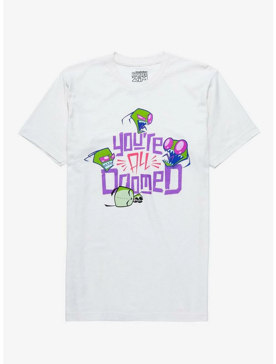 Television Invader Zim GIR & Zim You’re All Doomed T-Shirt - BoxLunch Exclusive 3 Television Invader Zim GIR & Zim You’re All Doomed T-Shirt - BoxLunch Exclusive