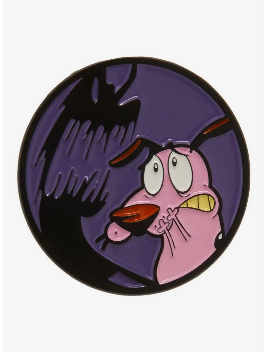 Television Courage The Cowardly Dog Scary Shadow Enamel Pin - BoxLunch Exclusive 3 Television Courage The Cowardly Dog Scary Shadow Enamel Pin - BoxLunch Exclusive