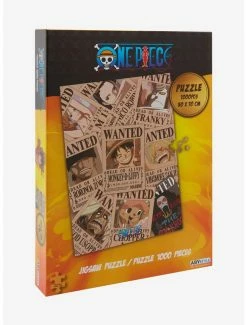 Television One Piece Straw Hat Crew Wanted Poster Collage 1000-Piece Puzzle