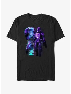 Television Star Wars The Mandalorian Mando Glitch T-Shirt
